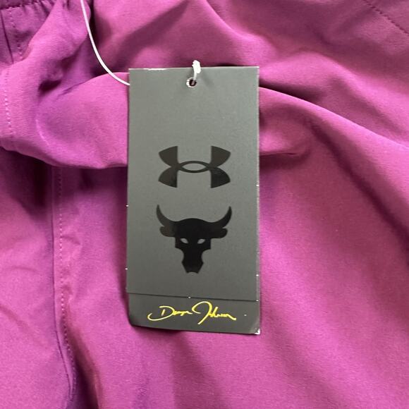 Under Armour Project Rock Shorts Mens Medium Purple 5" Training Ultimate Gym - Picture 7 of 11
